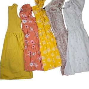 Girls’ Dress Lot – 5 Dresses, Size 14, Fun & Casual